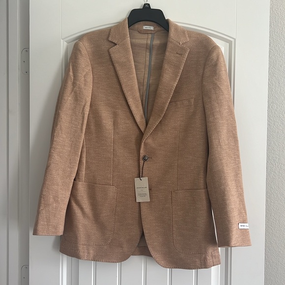 Peter Millar Shoreline Single-Button Herringbone Jacket, Size S New w/Tag - Picture 4 of 9